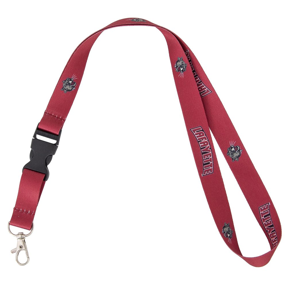 Desert Cactus Lafayette College Lanyard with Snap Buckle (Red)