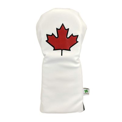 Foretra Driver Headcover | Premium Leather Golf Club Covers | Novelty Design Golf Head Covers Essential Golfing Accessories for Men and Women Universal Fit (Maple Leaf)