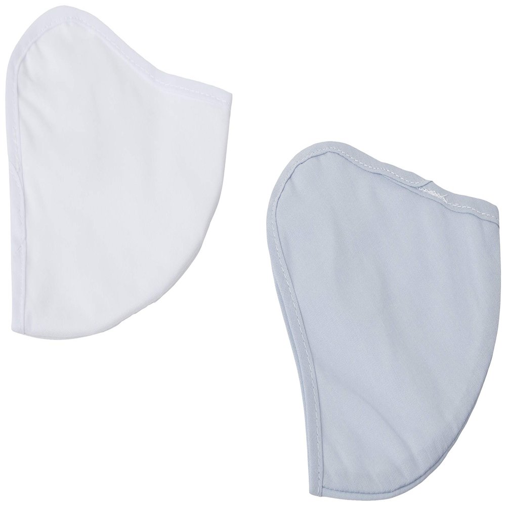 Lanier Wellness Adult 2-Layer Reusable Face Cover (Pack of 2), Blue/White