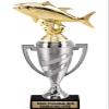 Crown Awards Fish Trophy, 11.525" Silver Cup Tuna Fish Trophies with Free Personalization, 10 Pack view 1