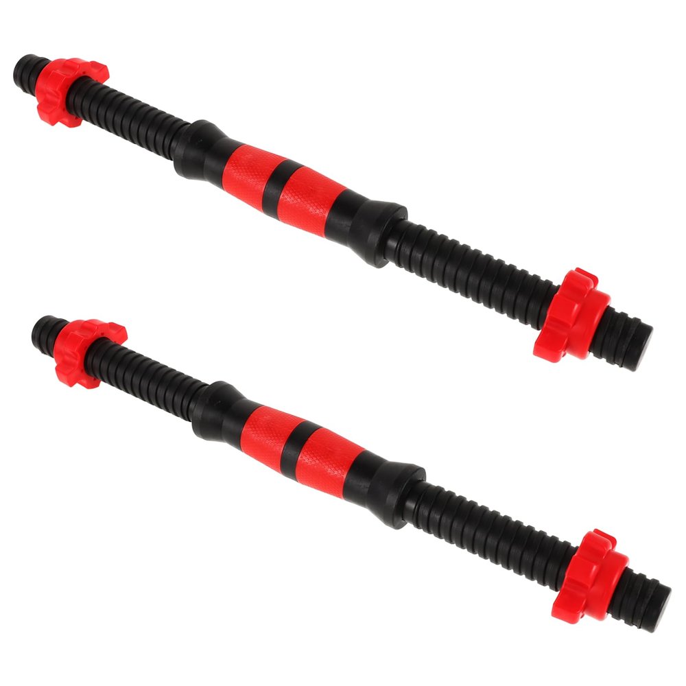 2pcs Gym Dumbbell Handle Dumbbell Bar Handles Weight Adjustable Weightlifting Accessories (Random Color)