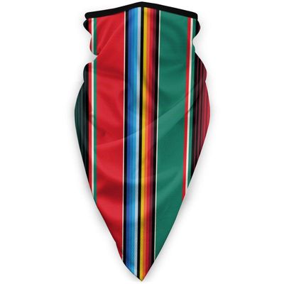 Mexican Rug Serape Stripes The Arts Balaclava Headband Windproof Adjustable Face Scarf Neck Warmer Scarf Bandana for Unisex Multicolored