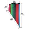 Mexican Rug Serape Stripes The Arts Balaclava Headband Windproof Adjustable Face Scarf Neck Warmer Scarf Bandana for Unisex Multicolored view 2