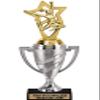 Crown Awards Cheerleading Trophy, 13.15" Silver Cup Cheer Team Trophies with Free Personalization, 5 Pack Prime view 1