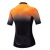 Cycling Jersey Women Bike Jersey Zipper Cycle Shirt Short Sleeve Road Bicycle Clothing Pro Team Racing MTB Top for Ladies Female Racing Mountain Clothes Breathable Orange Size XXXL view 2