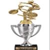 Crown Awards BMX Bike Trophy, 12.9" Silver Cup Biking Trophies with Free Personalization, 5 Pack view 1