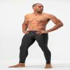 DEVOPS Men's Thermal Compression Pants, Athletic Leggings Base Layer Bottoms with Fly (X-Large, Black/Black) view 3