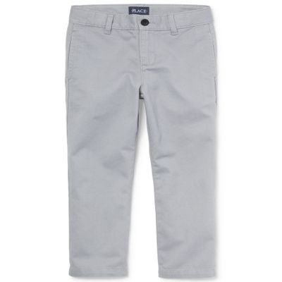The Children's Place Boys Stretch Chino Pants,Fin Gray Single,10