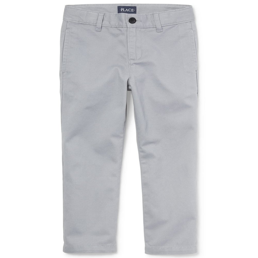The Children's Place Boys Stretch Chino Pants,Fin Gray Single,10