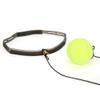 Boxing Reflex Training Ball Set, 3 Pieces with Gel Band, Black Red Green view 3
