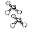 AMYSPORTS Stainless 3way Swivel Fishing crossline swivels 3 Way rigs Saltwater Freshwater Drifting trolling Fishing Tackle Connector for Spoons Minnow baits 25pcs 132lbs view 1