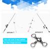 AMYSPORTS Stainless 3way Swivel Fishing crossline swivels 3 Way rigs Saltwater Freshwater Drifting trolling Fishing Tackle Connector for Spoons Minnow baits 25pcs 132lbs view 3