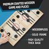 moopok Fast Sling Puck Game - Fast Action Super Foosball Table Desktop Battle Slingshot Wooden Air Hockey Board Game -Guaranteed Fun for Family Game Night or Friends Party view 2