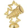 Crown Awards Cheerleading Trophy, 13.15" Silver Cup Cheer Megaphone Trophies with Free Personalization, 10 Pack Prime view 2
