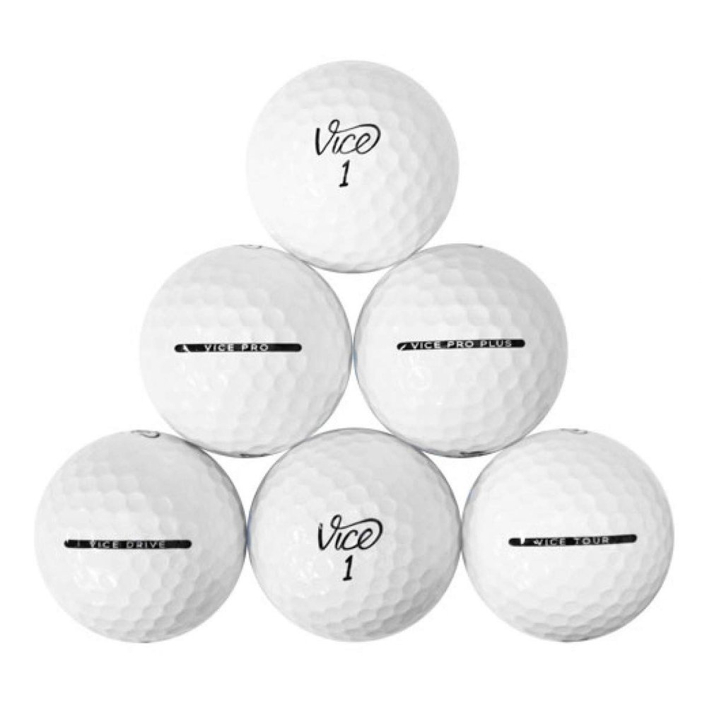 Vice Golf Ball Mix - 50 Mint Quality Used Vice Golf Balls (AAAAA Vice Pro Pro Soft Tour Drive GolfBalls), White (50PK-Vice-1)