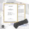 NewDoar Static Climbing Rope - 8mm (5/16c) / 10mm (3/8) Double Braid Accessory Cord for Rock,Hauling, Prusik, Survival - Pre-Cut 20FT, 50FT, 100FT, 165FT Lengths - Outdoor, Fire Rescue Equipment view 3