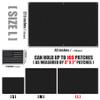 IronSeals Tactical Board Patch Organizer Holder Display with Loop Surface, Steel Ring and Flag Patch (L: 110 x 70 CM/ 43" x 27.5", Black + Flag Patch) view 2