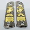 1911 Grips Full Size for Kimber Colt Rock Island Springfield Taurus Nickel Gold view 1