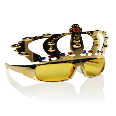 Adult Costume Accessory Pimp Crown Glasses