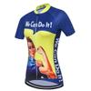 Cycling Jersey Women Bike Jersey Zipper Cycle Shirt Short Sleeve Road Bicycle Clothing Pro Team Racing MTB Top for Ladies Female Racing Mountain Clothes Breathable Yellow Blue Size L view 2
