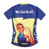 Cycling Jersey Women Bike Jersey Zipper Cycle Shirt Short Sleeve Road Bicycle Clothing Pro Team Racing MTB Top for Ladies Female Racing Mountain Clothes Breathable Yellow Blue Size L view 3