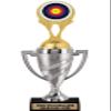 Crown Awards Archery Trophy, 14" Silver Cup Archery Target Trophies with Free Personalization, 10 Pack view 1