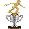 Crown Awards Horseshoes Trophy, 13.4" Silver Cup Horseshoes Trophies with Free Personalization, 5 Pack view 1