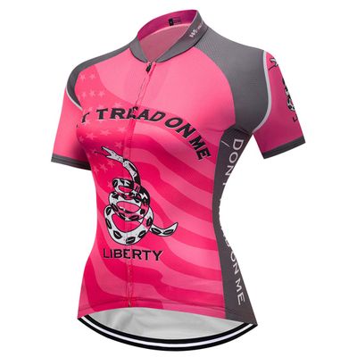 Cycling Jersey Women's Bike Jersey Zipper Cycle Shirt Short Sleeve Road Bicycle Clothing Pro Team Racing MTB Top for Ladies Female Racing Mountain Clothes Summer Pink Gray Size XL