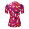Cycling Jersey Women's Bike Jersey Zipper Cycle Shirt Short Sleeve Road Bicycle Clothing Pro Team Racing MTB Top for Ladies Female Racing Mountain Clothes Summer red White Size XXL view 2