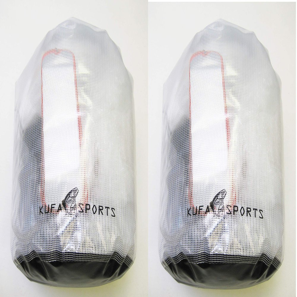 2-Pack of KUFA Roll Top Dry Bag (Size:11.5"x19",Color:Clear) WBCx2