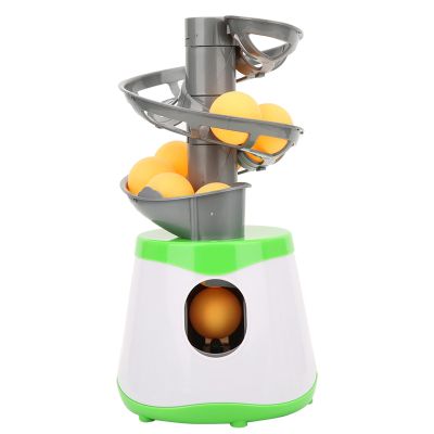 VGEBY Automatic Ball Machine Table Tennis Exerciser Automatic Serving Pitching Machine with 10 Balls for Sports Training Toysandgames Combination Fitness Products