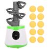 Vbestlife Automatic Machine for Beginners, 10 Balls Table Tennis Trainer Balls Launcher Training Machine Table Tennis Robot for Beginners Training view 1