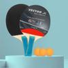 Vector X Combo Set of Table Tennis (1pair of Bat and 3 Balls) view 2