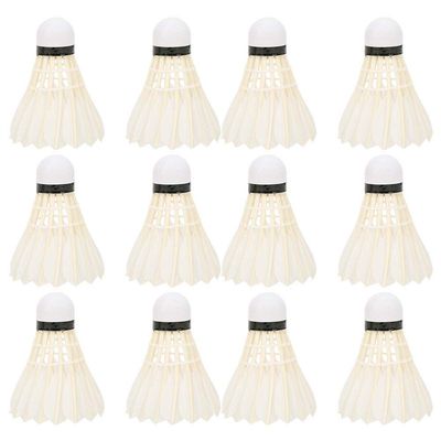 VBESTLIFE White Goose Badminton Set, 12Pcs Standard Badminton Ball Shuttlecocks Sports Gym Outdoor Badminton Shuttlecocks(12pcs)