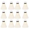 VBESTLIFE White Goose Badminton Set, 12Pcs Standard Badminton Ball Shuttlecocks Sports Gym Outdoor Badminton Shuttlecocks(12pcs) view 1