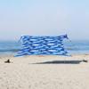 Neso Gigante Portable Beach Tent Sun Shelter - Lightweight Beach Shade Canopy - Easy Setup for Family Outings - Patented Reinforced Corners - UPF 50+ - 8ft Tall, 11 x 11ft - Save The Whales view 1