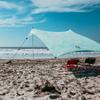 Neso Grande Portable Beach Tent Sun Shelter - Lightweight Beach Shade Canopy - Easy Setup for Family Outings - Patented Reinforced Corners - UPF 50+ Sun Protection - 7ft Tall, 9 x 9ft - Mint Tie Dye view 2