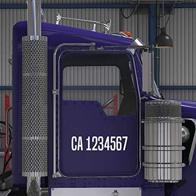 CA CHP Registration Number Decal Sticker (Pair)