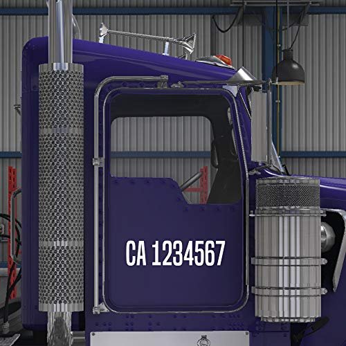 CA CHP Registration Number Decal Sticker (Pair)