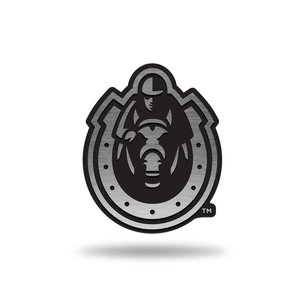 NCAA Rico Industries Murray State Racers Antique Auto Emblem Antique Nickel Auto Emblem for Car/Truck/SUV