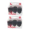LSTYLE Dart Flights - L3 EZ Shape - Black | 2 Sets of 3 | for Soft & Steel Tip Darts view 1