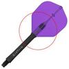 LSTYLE Dart Flights - L3 EZ Shape - Black | 2 Sets of 3 | for Soft & Steel Tip Darts view 4