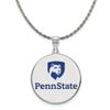 The Black Bow Silver Penn State XL Enamel Disc Pendant Necklace - 18 Inch view 1