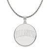 The Black Bow Sterling Silver Villanova U. XL Disc Pendant Necklace - 26 Inch view 1