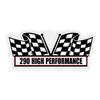 2X Engine, Window, Air Cleaner Decal Sticker, 290 High Performance Compatible with AMC AMX Javelin Motor for Classic Muscle Car, 5 1/2 x 2 1/4 inch view 2