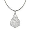 The Black Bow Sterling Silver Purdue XL Logo Pendant Necklace - 24 Inch view 1