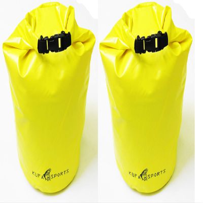 2-Pack of KUFA Roll Top Dry Bag (Size:11.5"x19",Color:Yellow) WBYx2