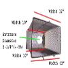 2-Pack of KUFA Prawn Trap,Crayfish Trap and Minnow Fish Trap S44X2, Black view 4