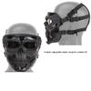 WarmHeartting Airsoft Tactical Helmet Black Mask with Eye Protective Paintball Mask Skull Full Face for Hunting Halloween view 4