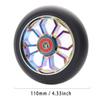2PCS Replacement 110mm Pro Scooter Wheel with Abec 9 Bearings Fit for MGP/Razor/Lucky Pro Scooters (Rainbow) view 2